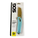 Sog #12-02-02-43 Diverge Xr Folding Knife 3" Sheepsfoot Straight Edge Blue/gold. Fixed Price $47.99.