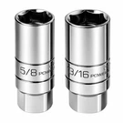 Powerbuilt 2 Piece 3/8 Inch Magnetic Spark Plug Socket Set - 641870. Fixed Price $19.95.