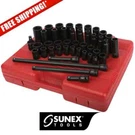 Sunex Tools 2569 43 Pc 1/2" Dr. Metric Master Impact Socket Set New!. Fixed Price $164.99.