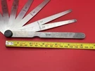 Starrett 172CT English Thickness Gage, .002"-.015" Range, 8 Tapered Leaves. Fixed Price $75.00.