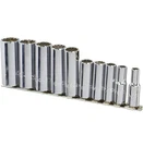 Stanley Proto J52107 Piece 12 Point 3/8" Drive Deep Socket Set. Fixed Price $75.99.
