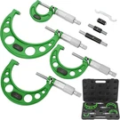 Premium Outside Micrometer Set 0-4" 0.0001" (0-1"/1-2"/2-3"/3-4") Precision. Fixed Price $152.76.