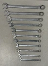 Snap-on OEX711 Pc 12PT Sae Flank Drive Wrench Set 3/8" To 1". Fixed Price $145.00.