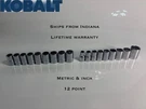 Kobalt 1/2 Drive 12PT Socket Set 18PC Metric 14 22MM Sae 7/16 1IN Tool Lot New. Fixed Price $32.00.