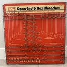 Vintage Kal Tools Hardware Store Display Open & Box Wrench Board 24 Storage. Fixed Price $135.00.