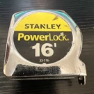 New Stanley 33-116 Powerlock Classic Tape Rule, 3/4" X 16', Chrome. Fixed Price $12.00.