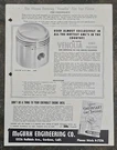 Vintage 50'S Mcgurk Chevy Gmc Wayne 6 Cyl Piston Brochure Hot Rod Drag Racing. Fixed Price $22.99.
