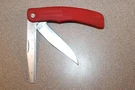 Vintage Snap-on Kershaw Folding Pocket Knife Kai Yafb 27 Japan Red Rubber Grip. Fixed Price $69.95.