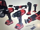 Craftsman V20 20V 6-TOOL Power Set, Li-ion Battery, Red/black. Fixed Price $350.00.
