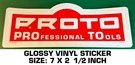 Proto Professional Tools - Glossy Vinyl Decal Sticker Nascar Racing. Fixed Price $9.45.