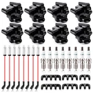 Pack Square Ignition Coil & Spark Plug Wire For Chevy Gmc 4.8L 5.3L 6.0L 8.1L. Fixed Price $113.39.