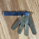 Vintage Brass Feeler Gauge Set Aris 6523 Non Magnetic Metric. Fixed Price $9.99.
