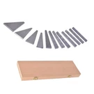 Kimllier 12PCS Angle Gauge Block Set, Accuracy Steel Machinist Tool 1/4 30.... Fixed Price $63.93.