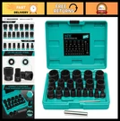 22PCS Metric Bolt Nut Extractor Set 8-27MM, Impact Socket Lug Remover Kit. Fixed Price $99.99.
