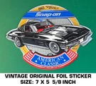 Snap-on 1963 Chevy Corvette American Classic-vintage Original Foil Decal Sticker. Fixed Price $10.17.