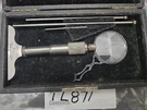 Vintage Starrett #440A Depth Micrometer W/5"& 6" Extension Rods W/case (TL871). Fixed Price $44.95.