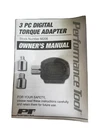Performance Tool 1/2" Drive Sae 30 150 Ft-lb Digital Adapter. Fixed Price $60.00.