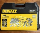 Dewalt Driver Bits Ratchet Socket Hex Keys Mechanics Tool Set Chrome 108 Piece. Fixed Price $95.00.