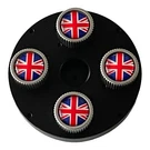 Genuine Mini Cooper Union Jack Logo Silver Tire Valve Stem Caps Set Of 4 New. Fixed Price $24.99.