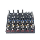 Craftsman 25 Pc Hex Bit Socket Set Metric Inch Sae Torx With Organizers. Fixed Price $48.88.