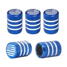 5PCS Valve Stem Caps,car Tires Air Pressure Covers Amarican Flag Blue. Fixed Price $13.45.