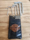 Harley Davidson 6 Piece Tool Kit Pouch Wrench Allen Set. Fixed Price $32.00.