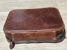 Snap-on Bag Brown Leather Case Full-length Zipper Tool-holding Strap. Fixed Price $146.85.
