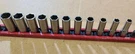 Snap-on 11PC 3/8" Dr. Metric 6PT. Semi Deep Socket Set & Mac Rail. Fixed Price $139.99.