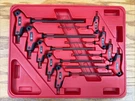 Mac Tools SHKT9PT 9PC T-handle Hex Key Set. Fixed Price $125.00.