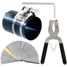 Wokape 4PCS 4" Piston Ring Compressor Tool Set With Feeler Gauge, Car Inch. Fixed Price $17.58.