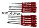 Ten Snap On Pocket Flat Tip Screwdrivers Red Magnetic 10 Pack New. Fixed Price $26.95.