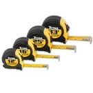 Titan Tools 10902 Tape Measure Set, Quick Read, Cushioned, 4 Piece. Fixed Price $29.04.