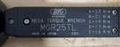 Big Daishowa MGR25TL Mega Torque Wrench Metric Adjustable Non-ratcheting Black. Fixed Price $200.00.