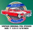 Snap-on 1957 Thunderbird American Classic Vintage Original Foil Decal Sticker. Fixed Price $10.90.