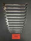 Snap-on Pc 12-POINT Sae Flank Drive Plus Comb Wrench Set 3/8 -1 SOEX711B. Fixed Price $400.00.