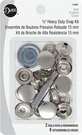 Heavy Duty Snap Kit 5/8" With Tools Silver Sets. Fixed Price $19.99.