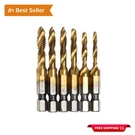 High-speed Steel 6 Pack Titanium Tap Bit Set Enhanced Performance & Durability. Fixed Price $25.19.