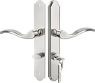Storm Door Handle Accessory Set With Key & Lock Cylinder Polished Nickel. Fixed Price $112.99.