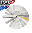 Lang Master Feeler Ignition Gauge 32 Leaf Blades Brass .0015 To .035IN Usa. Fixed Price $14.99.