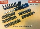 Craftsman Magnetic Handle 1/4 In 43373 Nut Driver Bit Set 63 Pc Star Square+-hex. Fixed Price $32.00.