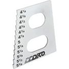 Deco Frame Height Steel Gauge, 4-1/4 To 5-5/8INCH. Fixed Price $33.99.