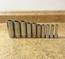 Snap On 211SFSY 10PC 3/8" Drive 6-POINT Sae Deep Socket Set Missing 7/8". Fixed Price $98.99.