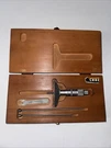 Craftsman Depth Gage Micrometer W/ Wood Storage Box Case. Fixed Price $30.77.