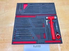 Snap-on Tools New Red 48PC Master Punch & Chisel W/ Dual-face Hammer Foam Sets. Fixed Price $1999.95.