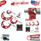 Premium Outside Micrometer Set 0-4" 0.0001" (0-1"/1-2"/2-3"/3-4")-RATCHET Stop. Fixed Price $125.99.
