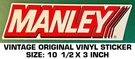 Manley - Vintage Original Vinyl Decal Sticker Engine Performance Racing. Fixed Price $7.97.