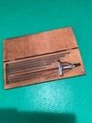 Vtg Starrett 440 Depth Micrometer & 8 Measuring Rods Wood Case Machinist Tool. Fixed Price $149.95.