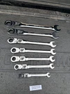 Rare Sears Craftsman Usa Nos 7PC Locking Flex Ratcheting Wrench Set 42401 Metric. Fixed Price $299.00.
