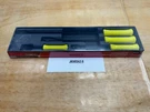 Snap-on Tools Usa New Hi-viz 4PC Hard Grip Striking Prybar Set SPBS704AHV. Fixed Price $299.95.