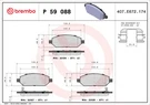 Brembo 59 088 Brake Pad Set, Disc For Opel, Vauxhall. Fixed Price $57.69.